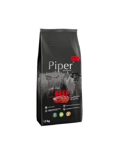 PIPER száraz kutyatáp marhahússal 12 kg