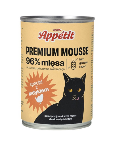 COMFY APPETIT PREMIUM Mousse pulykahabbal macskáknak 400 g