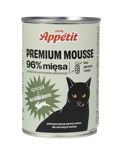 COMFY APPETIT PREMIUM Mousse nyúllal macskáknak 400 g