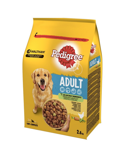 PEDIGREE Adult 3x2,6 kg csirkével és zöldséggel szárazeledel felnőtt kutyáknak
