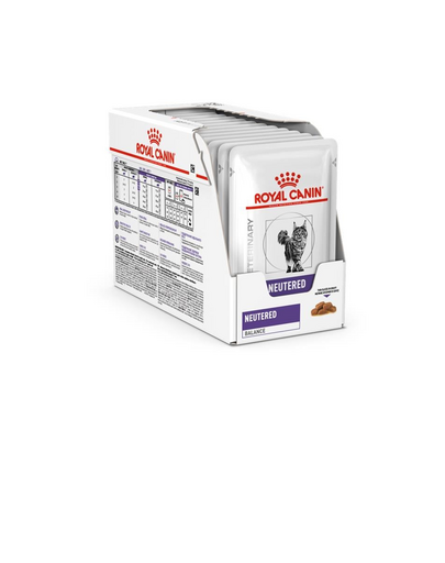 ROYAL CANIN VHN Cat Neutered Balance 48x85g nedves eledel túlsúlyra hajlamos felnőtt macskáknak, sterilizálástól 7 éves korig