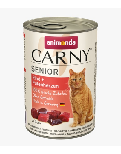 ANIMONDA Carny Senior marhahús és pulykaszív 400 g