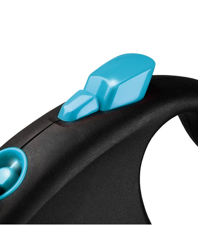 FLEXI Automatikus póráz Black Design S 5 m kék szín