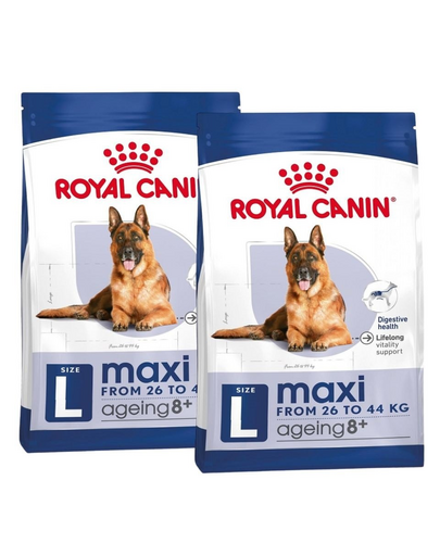 ROYAL CANIN Maxi Ageing 8+ 30 kg (2 x 15 kg) száraztáp érett, nagytestű, 8 évesnél idősebb kutyák számára