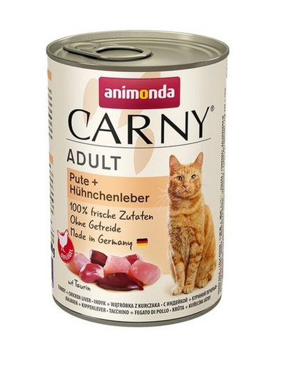 ANIMONDA Karma Carny Adult pulyka & csirkemáj 400g