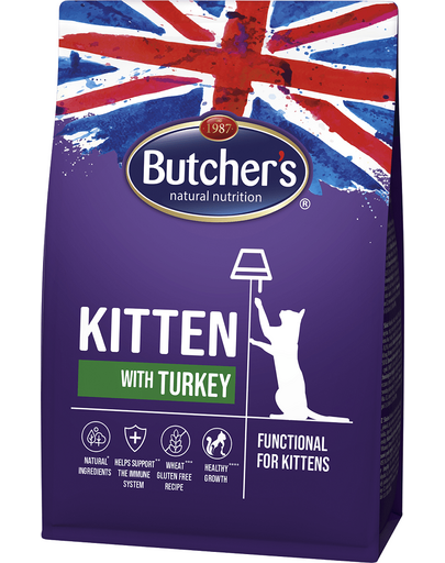 BUTCHER'S Funkcionális macskakölyök pulykával 800 g