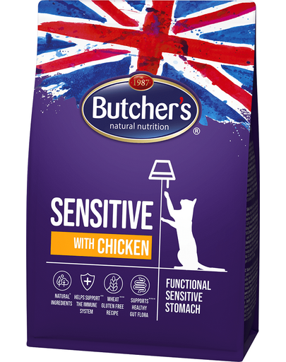 BUTCHER'S Functional Cat Sensitive érzékeny macskáknak csirkével 800 g