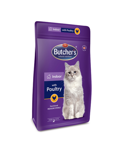 BUTCHER'S Functional Cat Indoor nem vizelő macskáknak baromfival 800 g