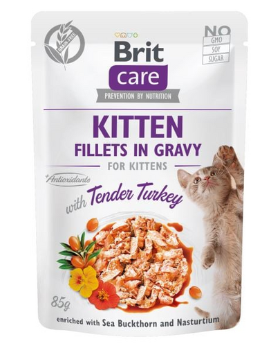 BRIT Care Fillets in gravy with tender turkey 24 x 85 g pulyka mártásban