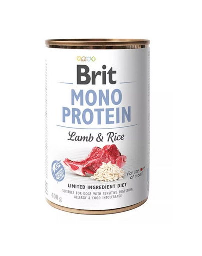 BRIT Mono Protein Lamb & Rice 400 g monoprotein takarmány bárány és rizs
