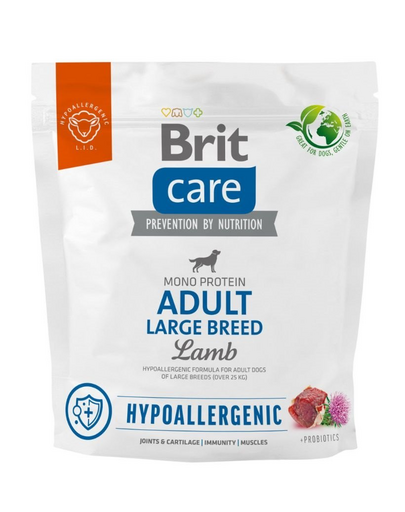 BRIT Care Hypoallergenic Adult Large Breed szárazeledel bárányhússal 1 kg
