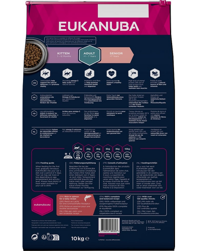 EUKANUBA Grain Free Adult Lazac 10 kg felnőtt macskáknak