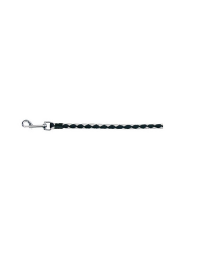 TRIXIE Póráz cavo s - xl 1 m - o 12 mm fekete - ezüst