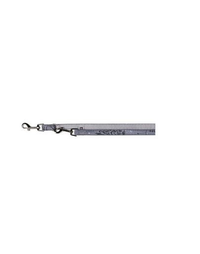TRIXIE Póráz "Modern art this is the boss adjustable lead" M - L 2 m - 20 mm szürke