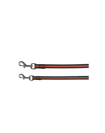 TRIXIE Póráz "Fusion tracking lead" 5 m - 17 mm fekete - narancssárga
