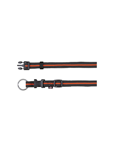 TRIXIE Nyakörv "Fusion collar" 30 – 45 cm - 17 mm fekete - narancssárga
