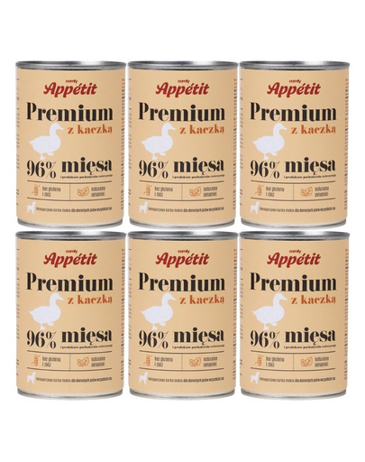 COMFY APPETIT PREMIUM Kacsával 6x400 g