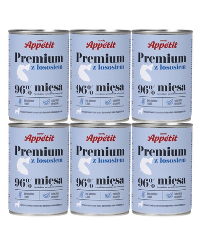 COMFY APPETIT PREMIUM Lazacokkal 6x400 g