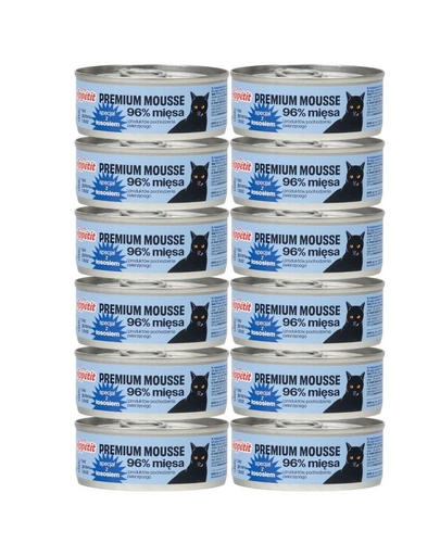 COMFY APPETIT PREMIUM Lazac mousse macskáknak 12x85 g