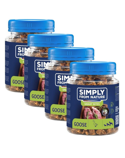 SIMPLY FROM NATURE Smart Bites Liba edzők kutyáknak 4x130 g