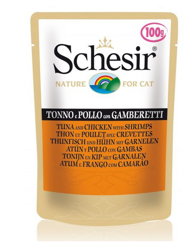 SCHESIR Tonhal csirkével és garnélarákkal 50g
