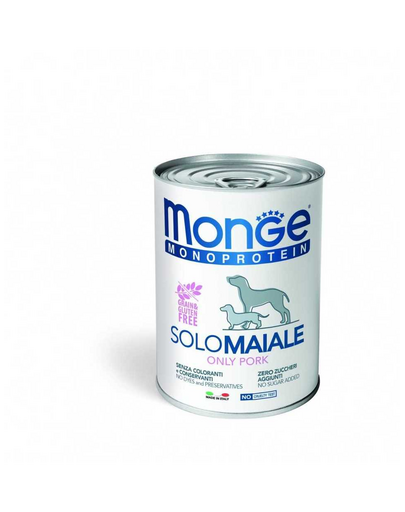 MONGE Monoprotein Solo Dog Sertéshús 400 g