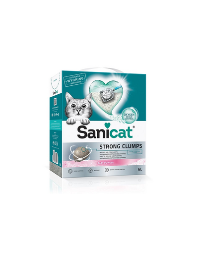 SANICAT Strong Clumps 10 l macskaalom csomósodó wyoming bentonit