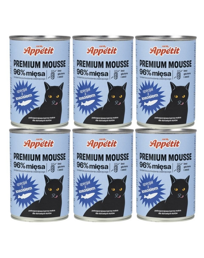 COMFY PREMIUM Lazac mousse macskáknak 6x400 g