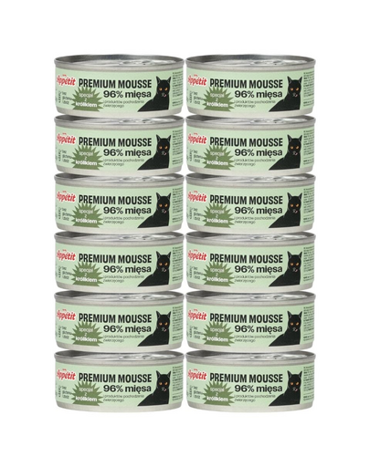 COMFY APPETIT PREMIUM Mousse nyúllal macskák számára 12x85 g