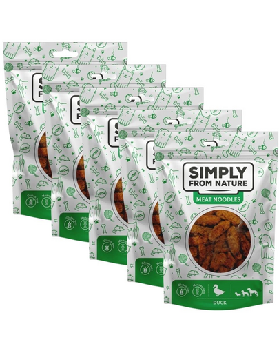 SIMPLY FROM NATURE Meat Noodles Húsgombóc tészta kacsával kutyáknak 5x80 g