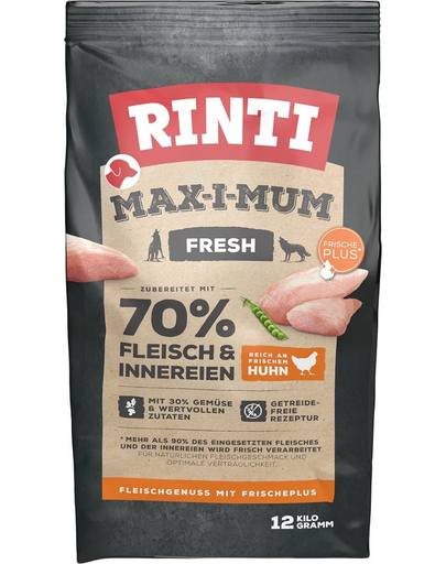 RINTI MAX-I-MUM Chicken csirkével 12 kg