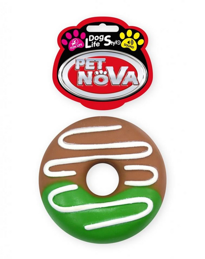 PET NOVA DOG LIFE STYLE Fánk feltétekkel 10cm-es kutyajáték