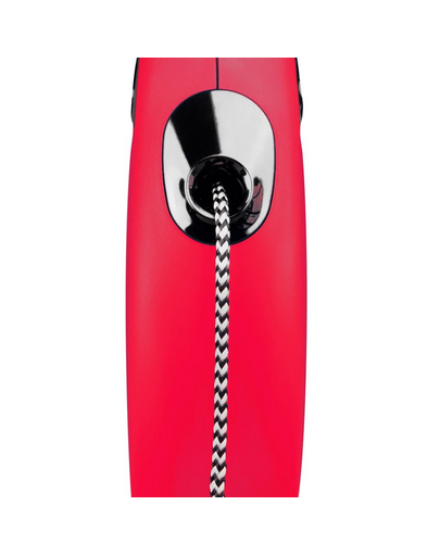 FLEXI Póráz New Classic M zsinór 8 m piros 20 kg-ig