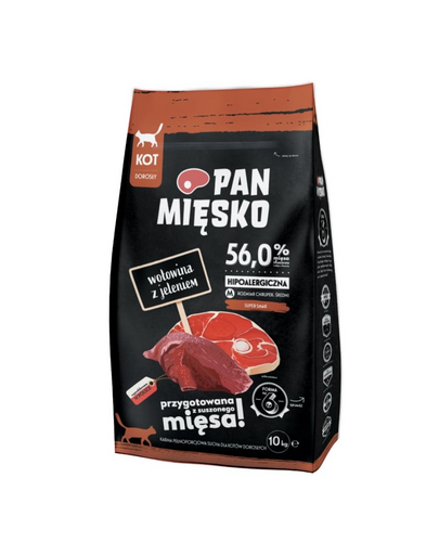 PAN MIĘSKO M Marhahús szarvassal 10kg