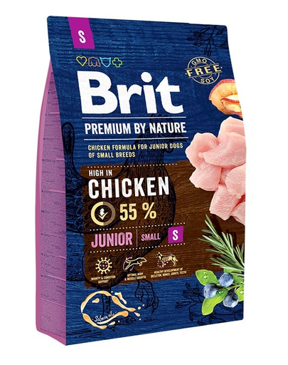 BRIT Premium By Nature Junior Small S Chicken 3 kg