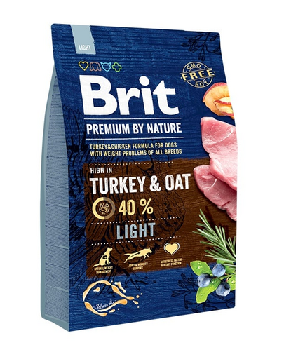 BRIT Premium By Nature Light Turkey and Oat 3 kg