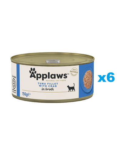 APPLAWS Cat Tonhal és rák húslevesben 6x156 g