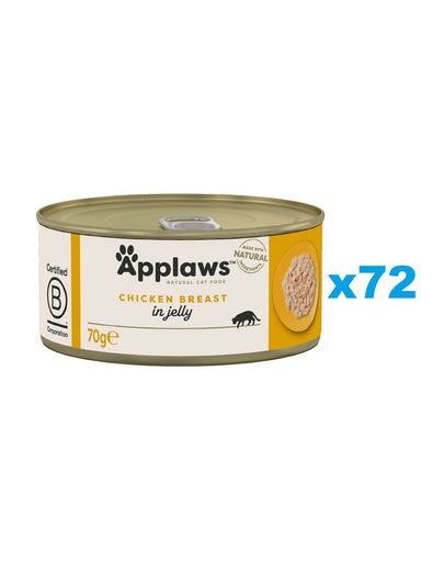 APPLAWS Cat Csirke zselében 72x70g
