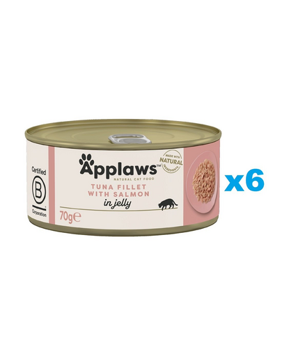 APPLAWS Cat Tonhal és lazac zselében 6x70g