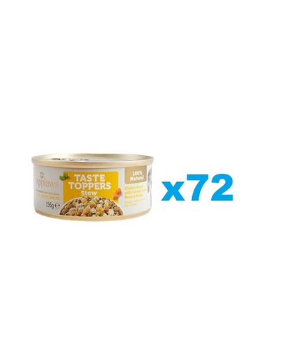 APPLAWS Dog Taste Toppers Pörkölt csirkével és sárgarépával 72x156 g