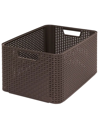 CURVER "STYLE" S MÉRETÚ RATTAN KOSÁR (7L) - Sötétbarna