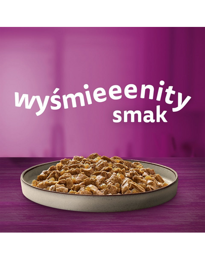 WHISKAS Adult 40x85g Baromfi ízek - macskaeledel zselében (csirkével, kacsával, baromfival, pulykával)