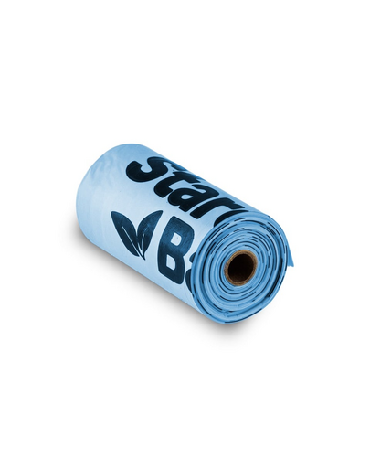 STARCH BAG Komposztálható BIO zacskók ürülékhez 1 x 15 db, kék színben