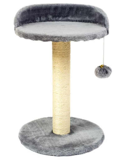 KATIDO Kaparófa macskaággyal 47 cm szürkéskék