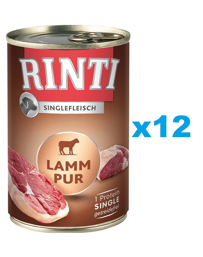 RINTI Singlefleisch Lamb Pure Monoprotein bárány 12x400 g