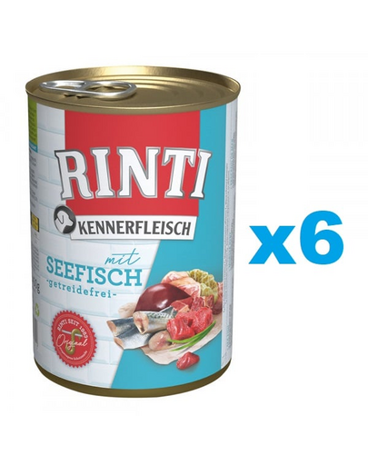 RINTI Kennerfleisch Sea Fish Tengeri halak 6x400 g