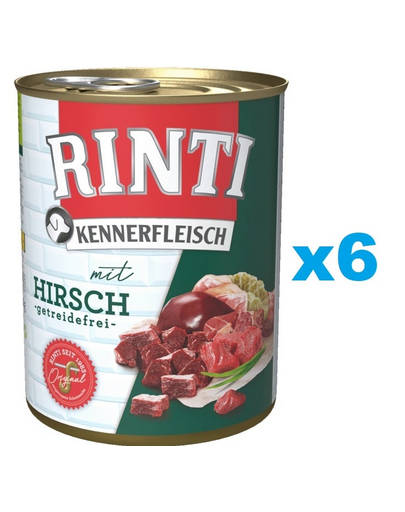RINTI Kennerfleisch Venison szarvas 6x800 g