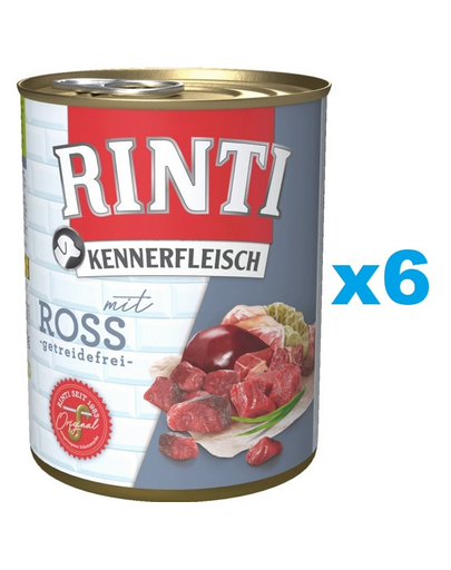 RINTI Kennerfleisch Horse lóhús 6x800 g