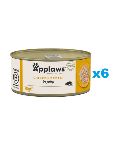 APPLAWS Cat Csirke zselében 6x70g