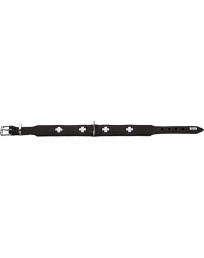 HUNTER Swiss Bőr nyakörv méret XS (32) 24-28.5/2.6 cm fekete